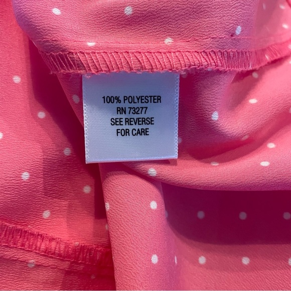 Candie’s pink tiny cap sleeves top/blouse size medium - Picture 5 of 6